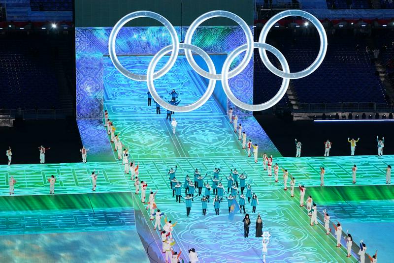 Қазақстан спортшылары қысқы Олимпиада шеруінде жүріп өтті