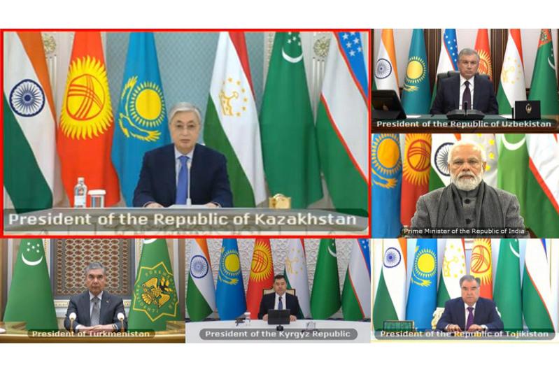 «Орталық Азия – Үндістан» саммиті: Қасым-Жомарт Тоқаев қандай мәселелерді көтерді?